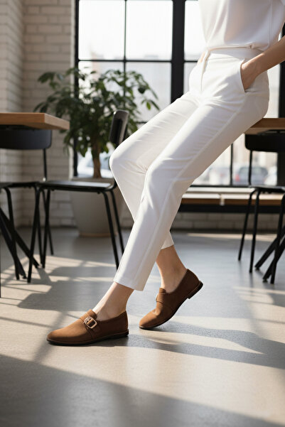 Yula Fashion Shoes Onion Kadın AcıKahverengi Babet