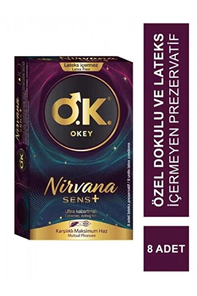 toysclub Okey Prezervatif Nirvana Sens 8'li - Original