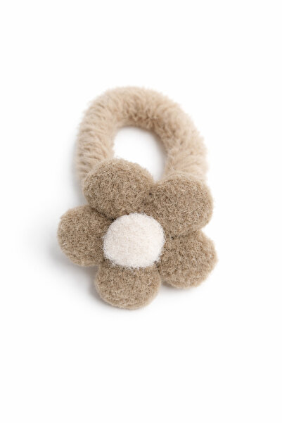 LİNACO Peluş Papatya Figürlü Yumuşak Saç Tokası