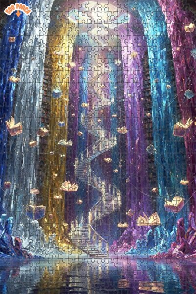 Teona Ahşap رف كتب سحري على شكل سلم حلزوني، لوحة زيتية ذات طابقين، لغز خشبي م...