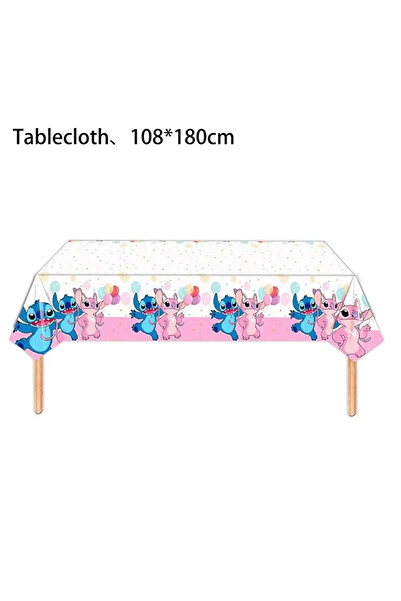 Choice قطعة واحدة من مفرش طاولة بتصميم ليلو وستيتش، لوازم حفلات أعياد الميلاد...