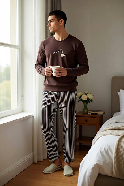 BENERLY Women's Crew Neck Long Sleeve Regular Fit Sweatshirt and Pipe Leg Pan...