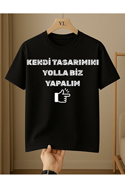 VİVA LORA KİŞİYE ÖZEL FOTOĞRAF,RESİM,YAZI,LOGO vb. BASKILI PAMUKLU UNİSEX T-S...