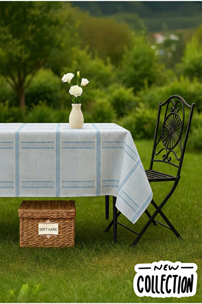 Soft Kare Pvc Fiber Tablecloth – Wipeable, Waterproof, Modern Pattern, for Ki...