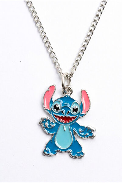 MakeWell قلادات للأطفال بتصميم ليلو وستيتش باللونين الأزرق والوردي