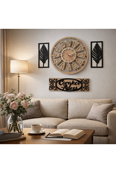 mrchediyesepeti Salon için tasarlanmış duvar saati kişiye özel 40 cmdir no 127