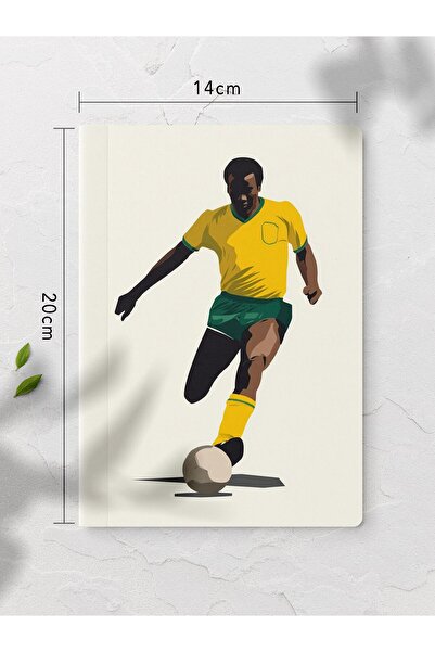 gxe.art Unlined Notebook Football Pele Patterned Notebook Notepad Mind and Me...