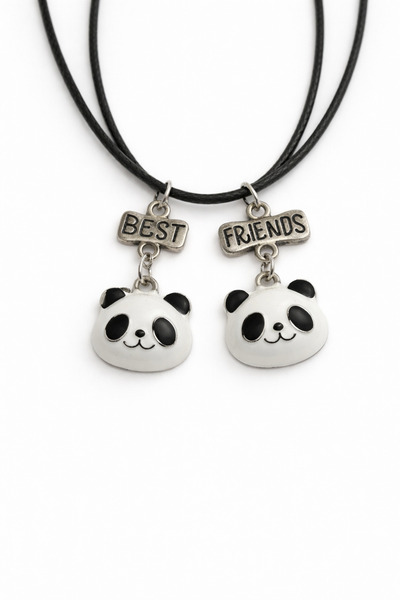 MakeWell قلادات مكونة من قطعتين بتصميم آيس كريم يونيكورن دونات من رينبو باندا