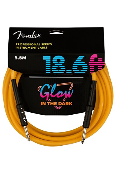 FENDER 0990818113 كابل أدوات احترافي (5.5 متر - برتقالي فسفوري) |   اللون الب...
