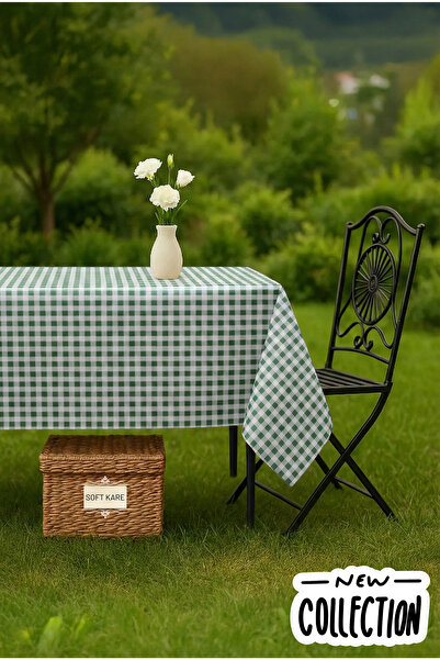 Soft Kare PVC Elyaflı Masa Örtüsü – Silinebilir, Su Geçirmez, Modern Desen, M...