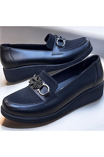 KAFKASLAR AYAKKABI Pantofi de zi cu zi pentru femei, cu toc cu pană elastică