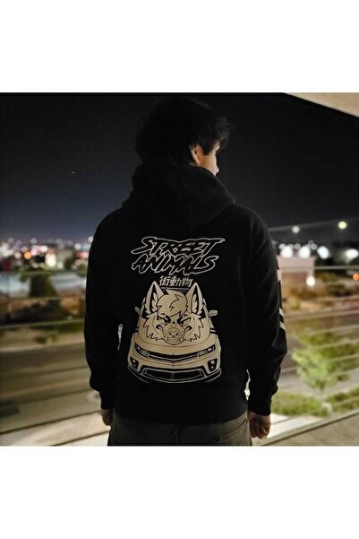 Hunors Sportswear & Company سترة رياضية قطنية مطبوعة للجنسين من ستريت أنيمالز...