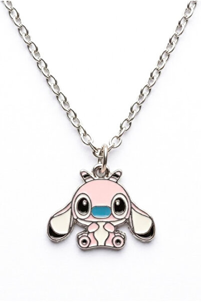 MakeWell قلادات للأطفال بتصميم ليلو وستيتش باللونين الأزرق والوردي