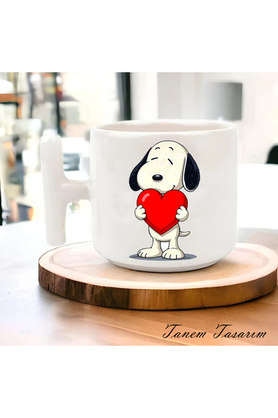 Tanem Tasarım Cup Coffee Tea Cup Gift Valentine's Day - t Handle Mug