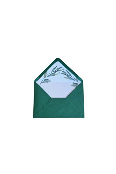 OEM Set plicuri invitatii, verde 1, 12.5 x 17.5 cm, cu interior decorativ, 10...