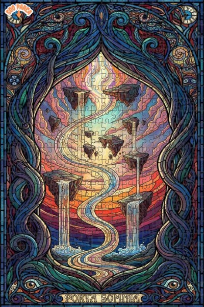 Teona Ahşap لغز خشبي بإطار مزدوج الطبقات من أرض الأحلام الملونة 500 قطعة 50x30