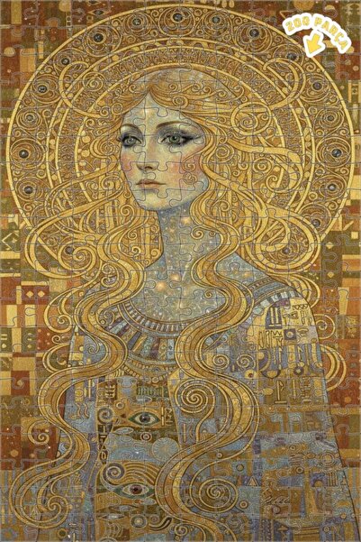 Teona Ahşap لغز خشبي بإطار مزدوج الطبقات بمظهر لوحة زيتية لامرأة من عصر النهض...