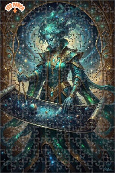 Teona Ahşap لغز خشبي بإطار مزدوج الطبقات من جالاكتيك كوزموس بيلجس 150 قطعة 20x30