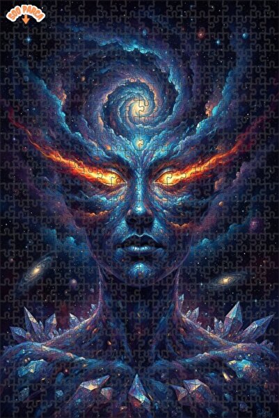 Teona Ahşap لغز خشبي بإطار مزدوج الطبقات بمظهر لوحة زيتية لطاقة الوجه الفلكية...