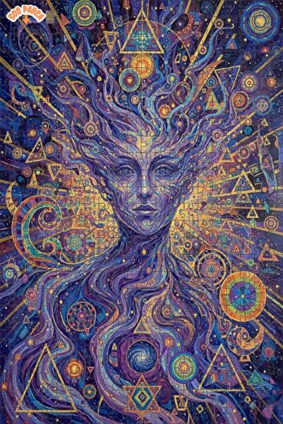 Teona Ahşap لغز خشبي مؤطر بطبقتين مع رسومات فنية لـ "جالاكتيك أورا" 500 قطعة ...