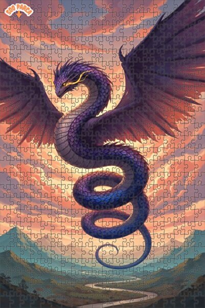 Teona Ahşap لغز خشبي بإطار مزدوج الطبقات من ديزاين دراغون آرت 500 قطعة 50x30