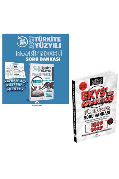 Dizgi Kitap 2026 MEB EKYS Soru Bankası 2500 Soru ve Türkiye Yüzyılı Maarif Mo...