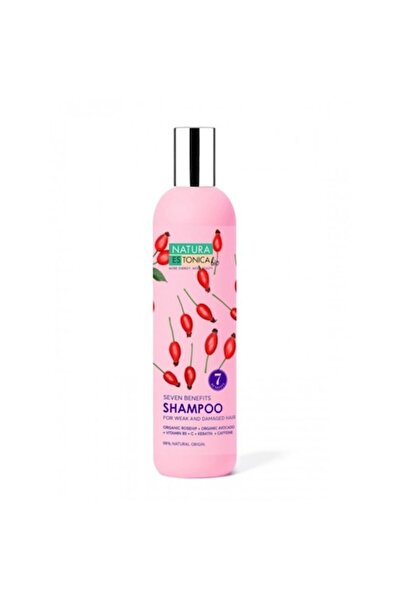 Natura Estonica Шампоан „Седем предимства“ с шипка, витамин B5 и кофеин, 400 ...