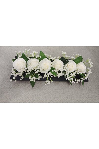 SAKLI ATÖLYEM Dekoratif Yapay Çiçek Aranjmanı – Masa Üstü ve Ev Dekoru İçin Ş...