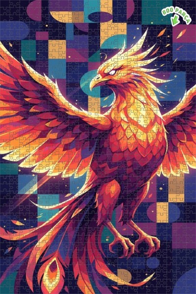 Teona Ahşap ألواح بازل خشبية ملتفة على شكل أجنحة اللهب، طائر العنقاء الأسطوري...