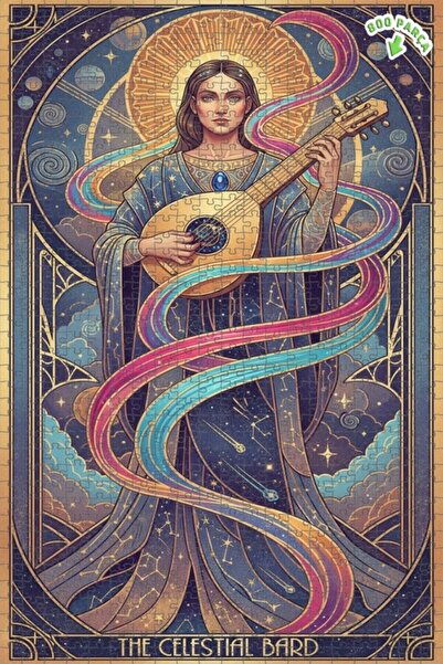 Teona Ahşap لغز خشبي مؤطر بطبقتين من الفنان السماوي أوزان، 800 قطعة، 70×50