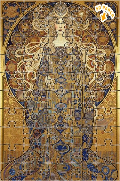 Teona Ahşap لوحة زيتية على طراز الملكة غوستاف كليمت من العصر الذهبي، لوحة خشب...