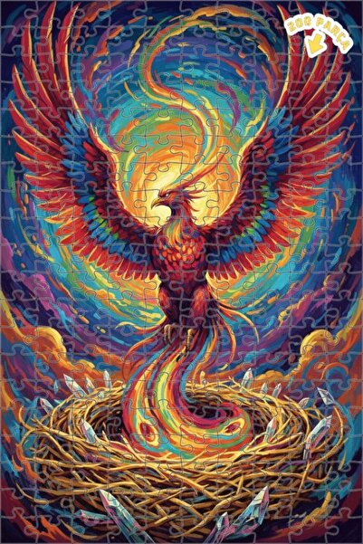 Teona Ahşap لغز خشبي بإطار ذو طبقتين بمظهر لوحة زيتية يعكس إعادة الولادة بدون...