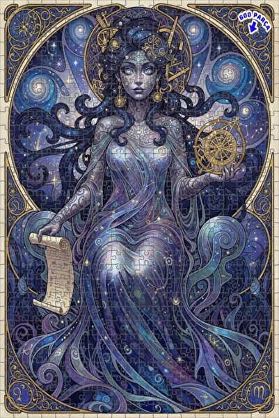 Teona Ahşap لغز خشبي مؤطر بطبقتين بمظهر الألوان المائية من ماستر أوف ستارز، 6...