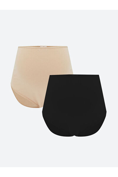 LC Waikiki Rmz Gi̇yi̇m Farkiyla High Waist Maternity Panties 2-Pack