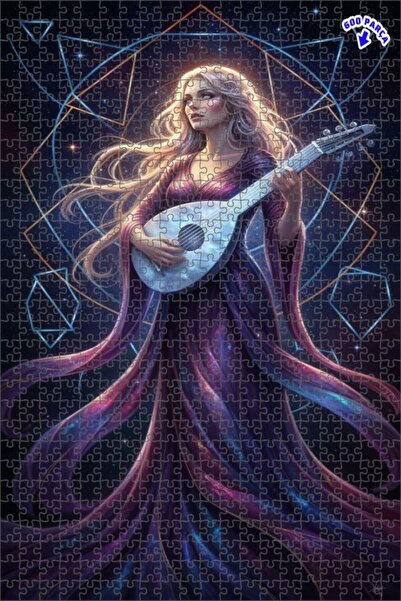 Teona Ahşap لغز خشبي بإطار مزدوج الطبقات من كوزميك ميلودي 600 قطعة 50x35