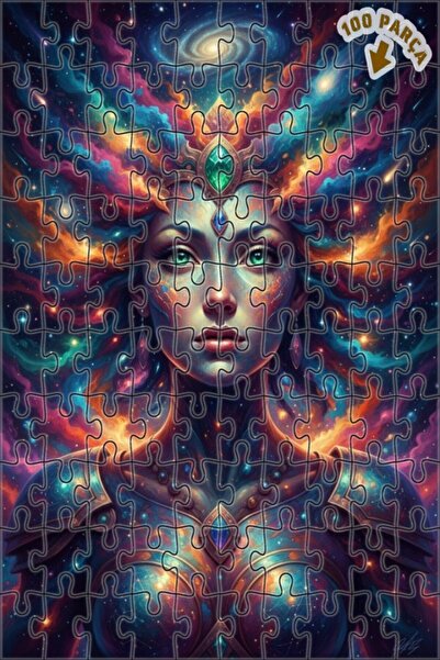 Teona Ahşap لغز خشبي بإطار مزدوج الطبقات بمظهر لوحة زيتية لملكة الكون 100 قطع...