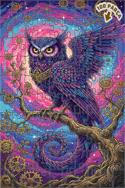 Teona Ahşap لغز خشبي بإطار مزدوج الطبقات من فن السحرة السحري ستيمبانك 100 قطع...