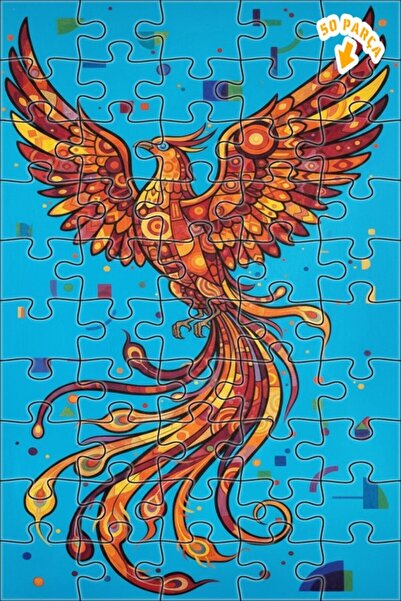 Teona Ahşap لوحة فنية حديثة على شكل طائر الفينيق الزمردي بمظهر الزيت، لغز خشب...