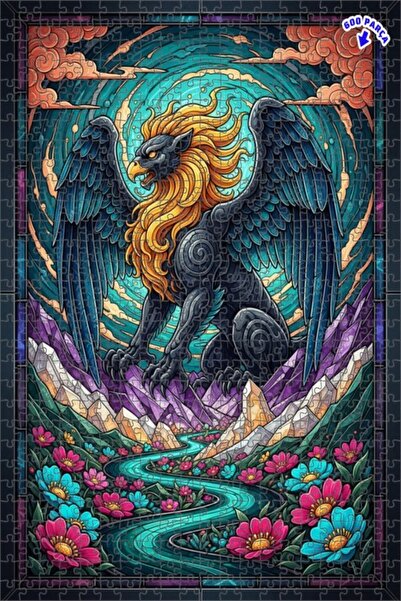 Teona Ahşap لغز خشبي بإطار مزدوج الطبقات من ماجيك جريفين كريستال فالي 600 قطع...