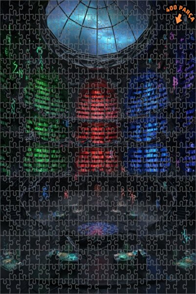 Teona Ahşap لغز خشبي من مكتبة الغموض لفن السحر، لغز خشبي بإطار مزدوج الطبقات،...