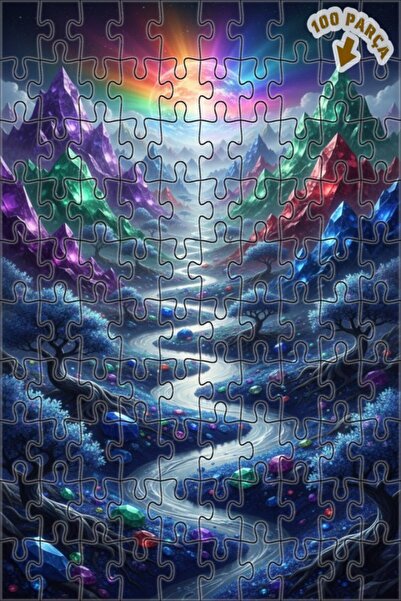 Teona Ahşap لغز خشبي بإطار مزدوج الطبقات من جوهرة الكريستال الفاخرة 100 قطعة ...