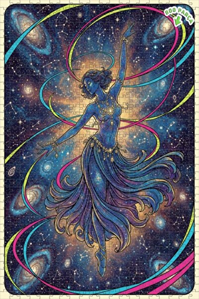 Teona Ahşap Galaxy Dancer Double Layer Framed Wooden Puzzle 800 Pieces 70X50