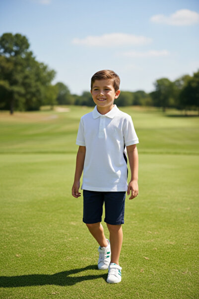 ASL GOLF CLUB Boys' 100% Cotton Polo Neck T-Shirt 5-15 Years Old