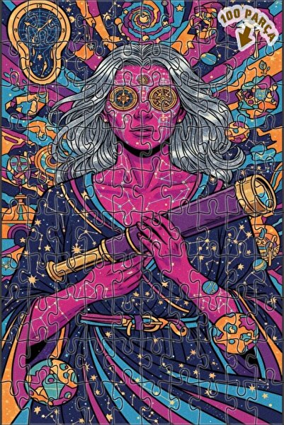 Teona Ahşap لغز خشبي بإطار مزدوج الطبقات من جالاكتيك أوبسيرفر كويين 100 قطعة ...