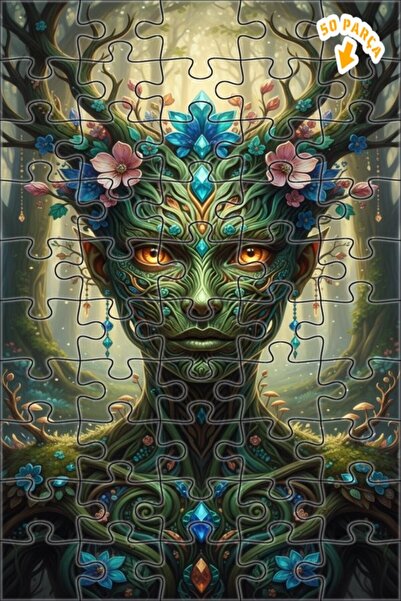 Teona Ahşap ألغاز خشبية مؤطرة بطبقتين بمظهر لوحة زيتية لشلالات كريستالية سحري...