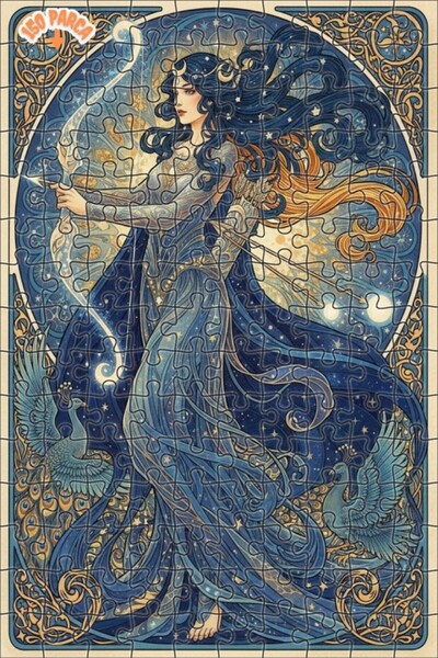 Teona Ahşap لغز خشبي بإطار مزدوج الطبقات من صانع السهام في السماء 150 قطعة 20x30