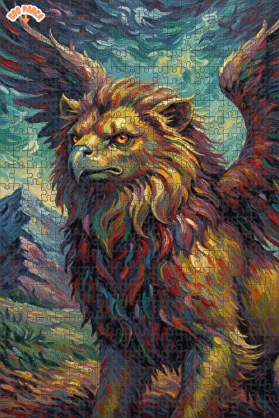 Teona Ahşap لغز خشبي بمظهر لوحة زيتية لخلية أسطورية ذات أجنحة مبهرة 500 قطعة ...