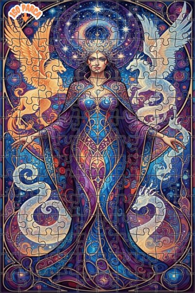 Teona Ahşap لغز خشبي بإطار مزدوج الطبقات من ديمين إيفرين كينغز، 150 قطعة، 20×30