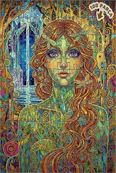 Teona Ahşap لوحة فنية من ماجيك فورست فيري، لغز خشبي بإطار مزدوج الطبقات، 100 ...