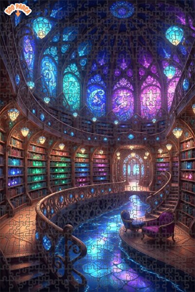 Teona Ahşap لغز خشبي رائع بإطار ذو طابقين بمظهر لوحة زيتية للمكتبة 500 قطعة 5...